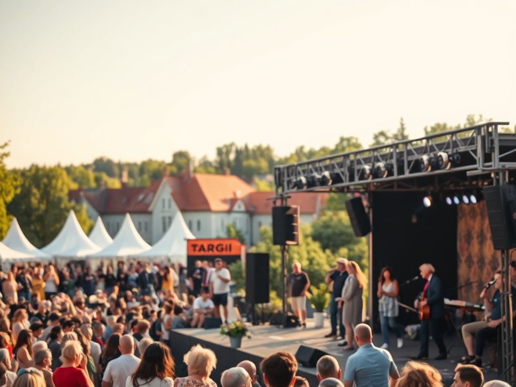 Uczestnicy zwiedzają stoiska prezentujące polskie smaki i tradycje na Targach Kielce w ramach wydarzenia turystyki slow.