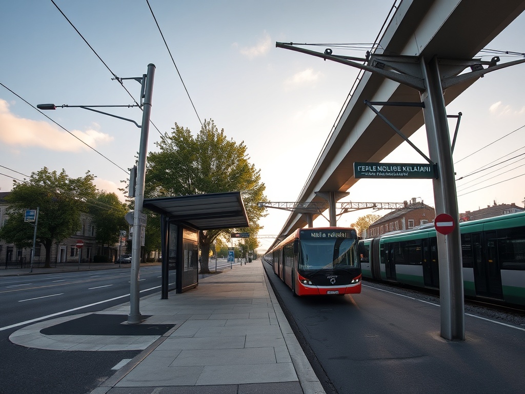 Widok na ulicę Warszawską w Kielcach podczas potencjalnego remontu nawierzchni, przygotowanie do modernizacji infrastruktury miejskiej.