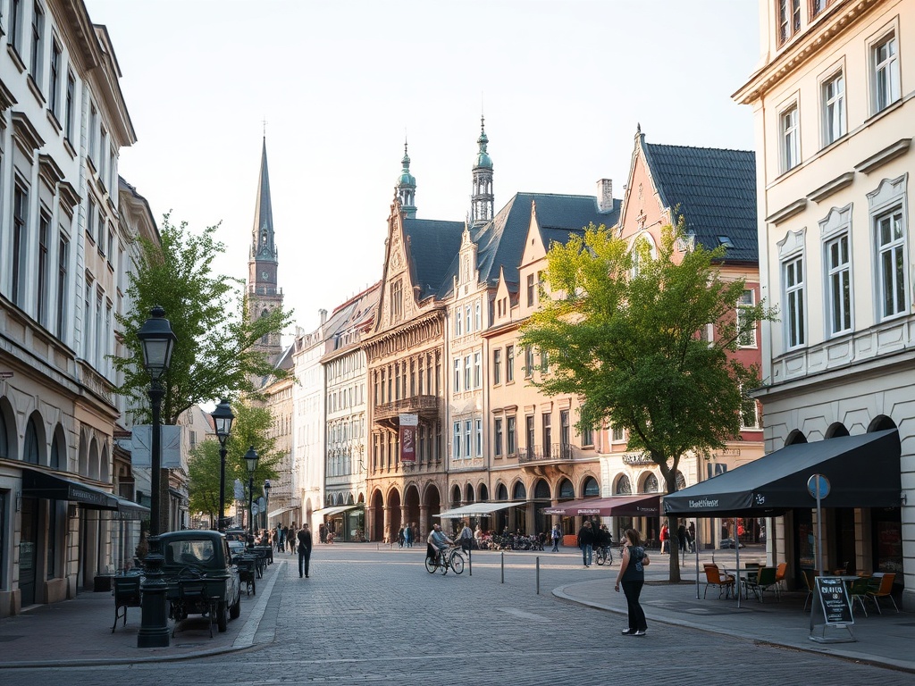 Ilustracja symbolizująca kontrastujące wydarzenia w Kielcach: mroczne tło dla tajemniczej śmierci i kolorowe elementy dla wydarzeń kulturalnych.