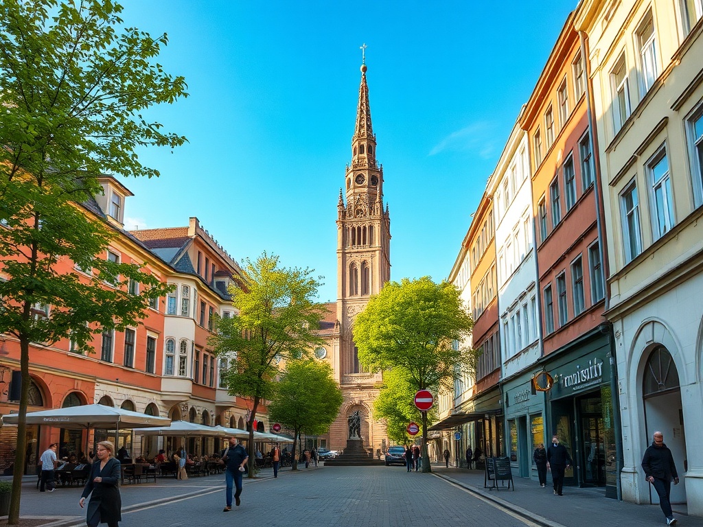 Ilustracja przedstawiająca dynamiczne połączenie symboli sportu (piłka ręczna) i kultury (ikona kina) jako odzwierciedlenie wydarzeń w Kielcach dotyczących Dujszebajewa i Olbrychskiego.